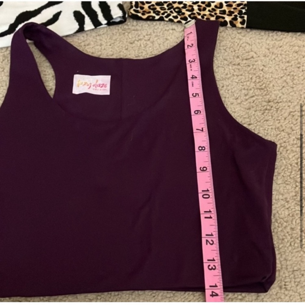Bundle of 3, super soft crop tanks, zebra, leopard, colorblock, solid, basics - Picture 3 of 7